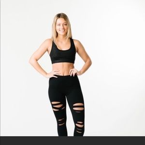 Zyia ripped leggings